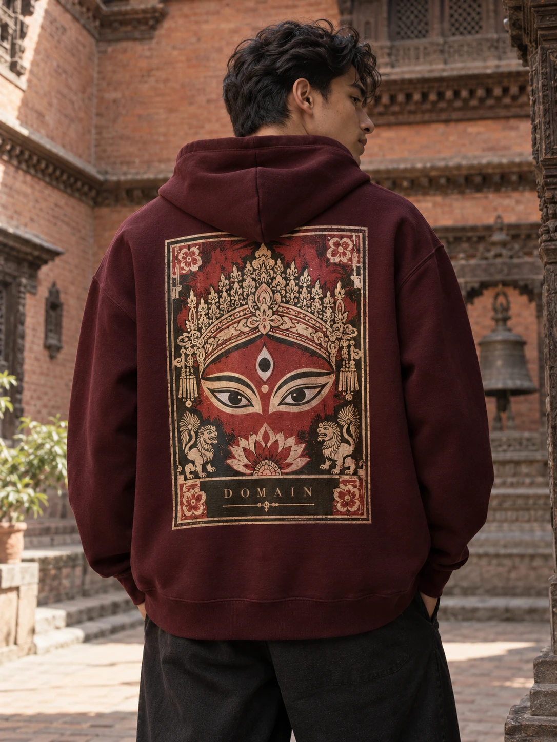 Kumari back graphic hoodie
